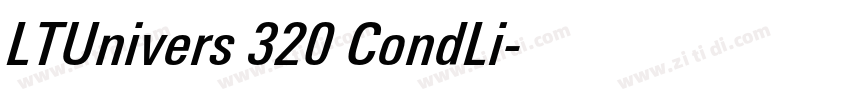 LTUnivers 320 CondLi字体转换